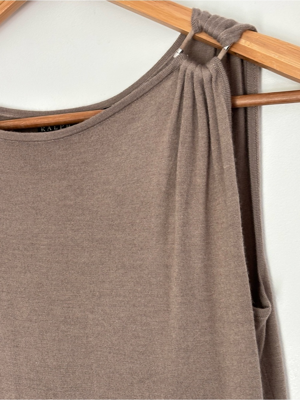 Ralph Lauren Black Label Neutral Knit Sweater Dress Size Small - Picture 6 of 13
